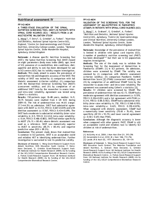 (PDF) PP143-MON Validation of the Screening Tool for the Assessment of ...