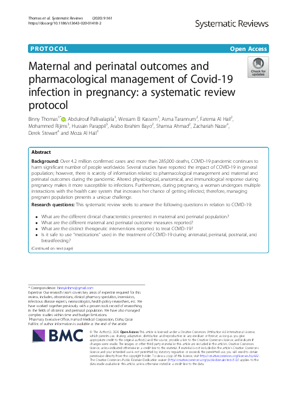 (PDF) Maternal and perinatal outcomes and pharmacological management of ...