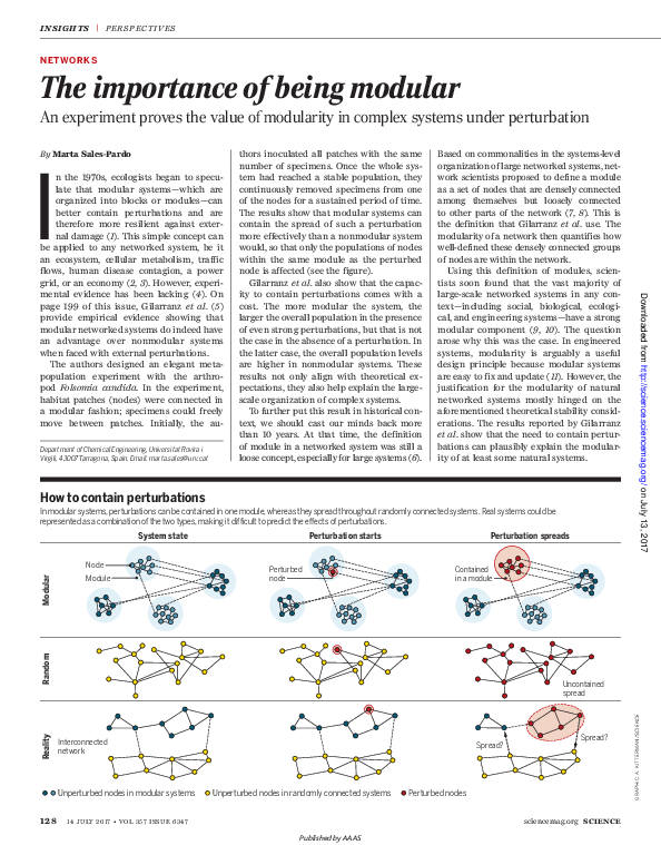(PDF) The importance of being modular An experiment proves the value of ...