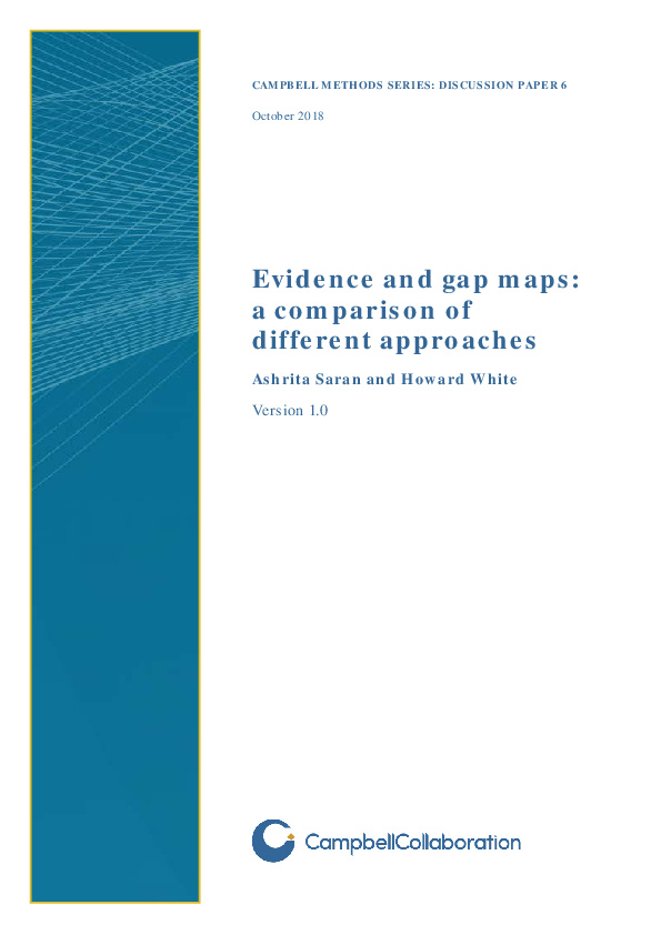 (PDF) Evidence and gap maps: a comparison of different approaches