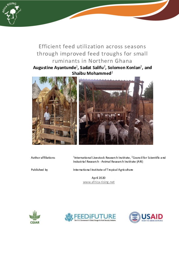 (PDF) Efficient feed utilization across seasons through improved feed ...