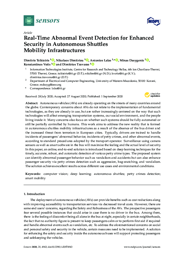 (PDF) Real-Time Abnormal Event Detection for Enhanced Security in ...