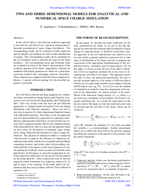 (PDF) Two and Three Dimensional Models for Analytical and Numerical ...
