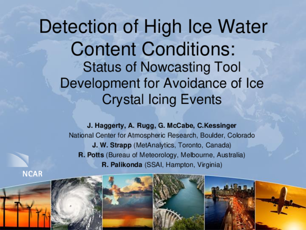 (PDF) Detection of High Ice Water Content (HIWC) Conditions: Status of ...
