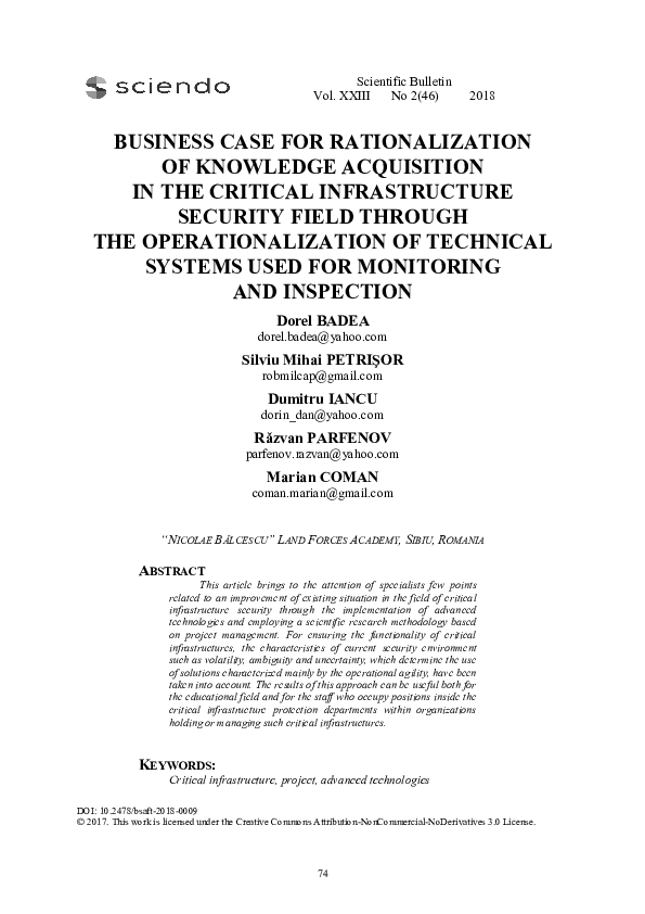 (PDF) Business Case for Rationalization of Knowledge Acquisition in the ...