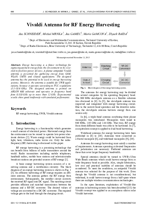 (PDF) Vivaldi Antenna for RF Energy Harvesting