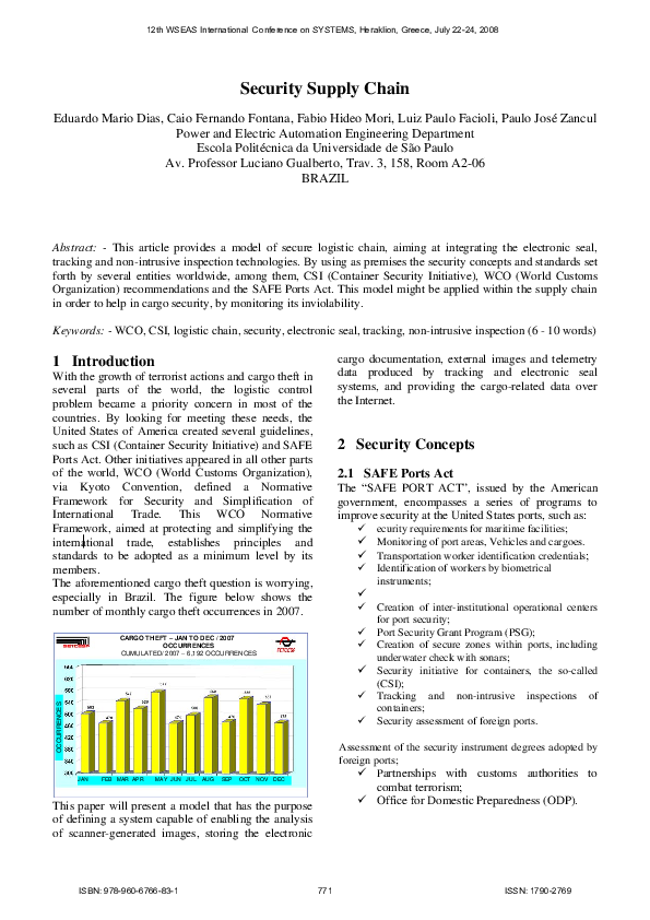 (PDF) Security supply chain
