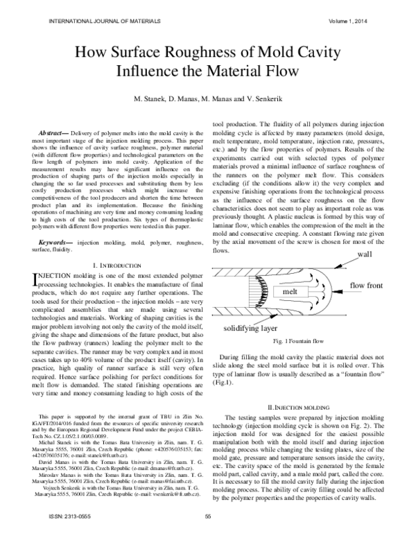 (PDF) How Surface Roughness of Mold Cavity Influence the Material Flow
