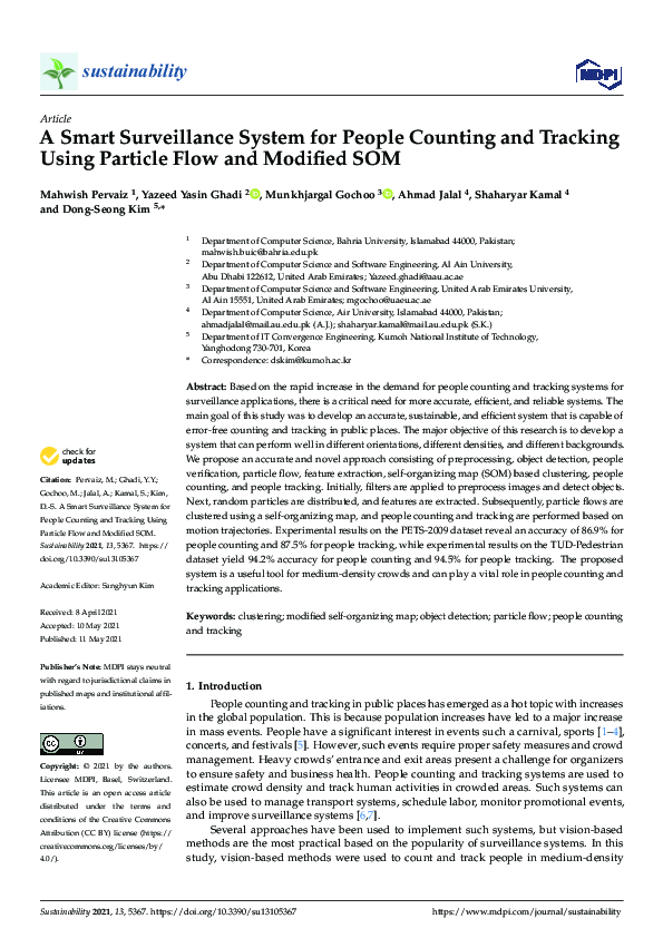 (PDF) A Smart Surveillance System for People Counting and Tracking ...