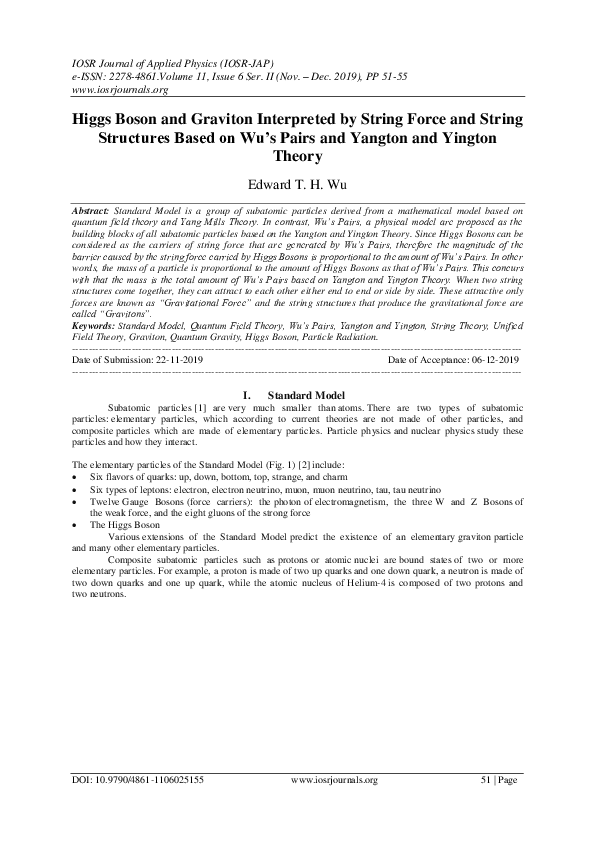 (PDF) Higgs Boson and Graviton Interpreted by String Force and String ...