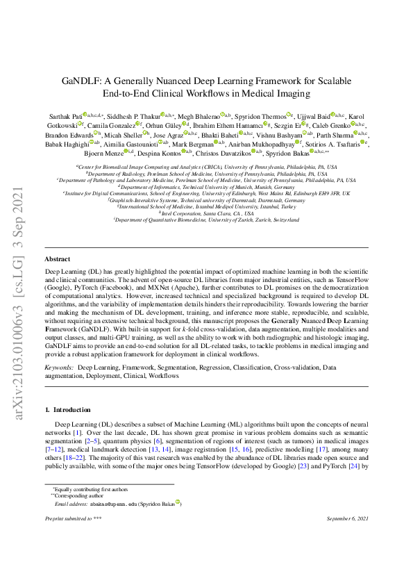 (PDF) GaNDLF: A Generally Nuanced Deep Learning Framework for Scalable ...