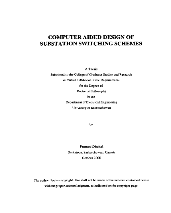 (PDF) Computer aided design of substation switching schemes