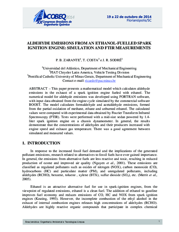 (PDF) Aldehyde Emissions from an Ethanol-Fuelled Spark Ignition Engine ...