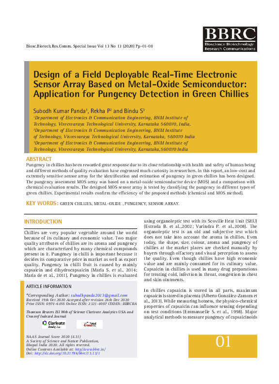 (PDF) Design of a Field Deployable Real-Time Electronic Sensor Array ...