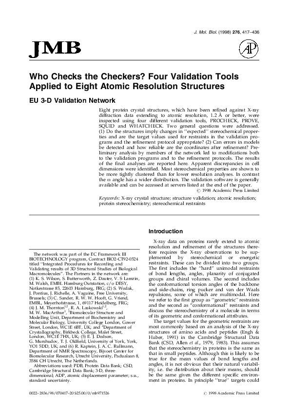 (PDF) Who checks the checkers? Four validation tools applied to eight ...