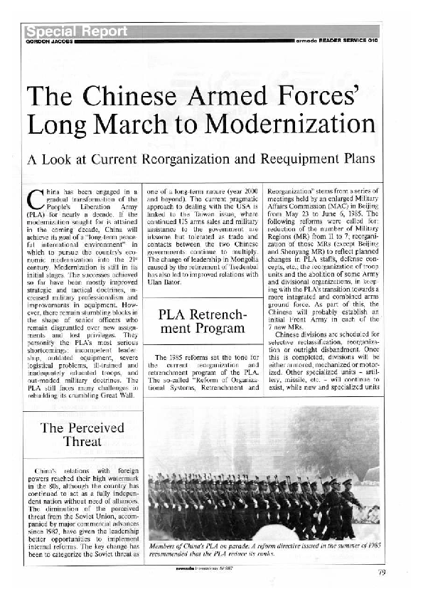 (PDF) The Chinese Armed Forces Long March to Modernization (merged ...