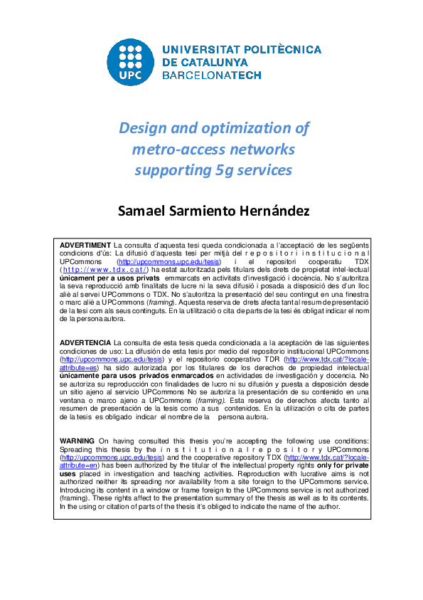 (PDF) Design and optimization of metro-access networks supporting 5G ...