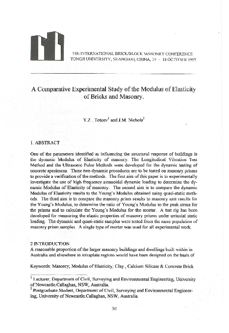 (PDF) A Comparative Experimental Study of the Modulus of Elasticity of ...
