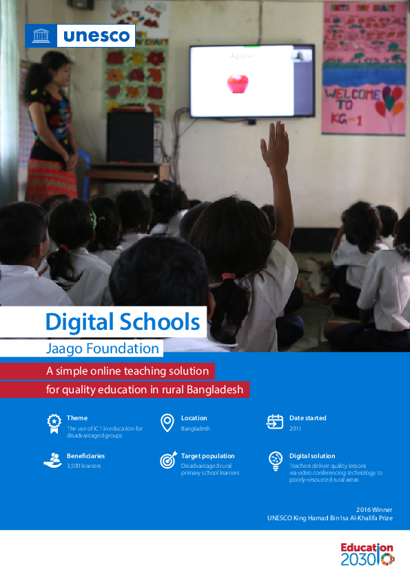 (PDF) Digital Schools Jaago Foundation: A simple online teaching ...