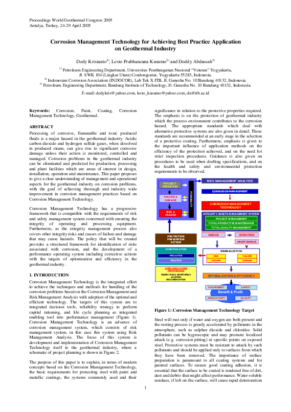 (PDF) Corrosion Management Technology for Achieving Best Practice ...