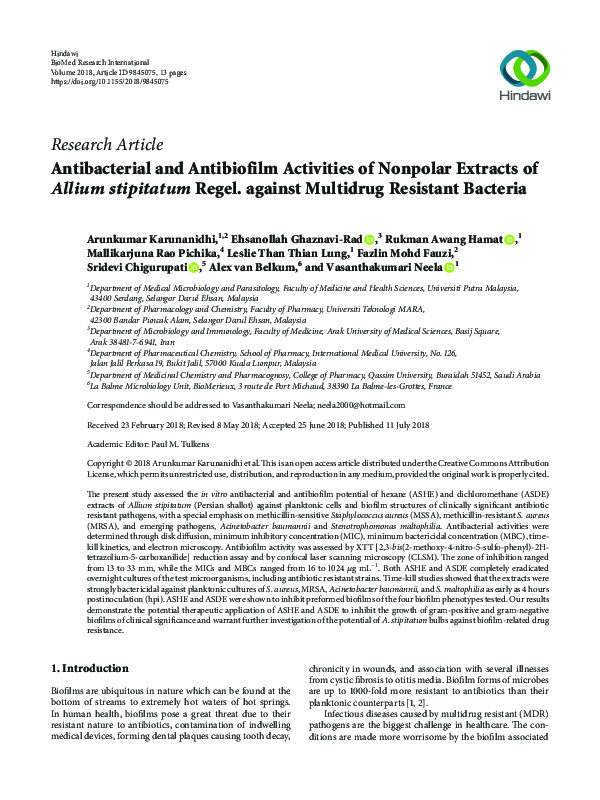 (PDF) {"__content__"=>"Antibacterial and Antibiofilm Activities of ...