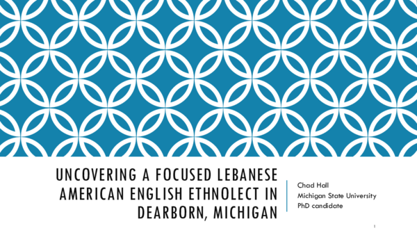 (PDF) Uncovering a focused Lebanese American English ethnolect in ...