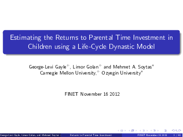 (PDF) Estimating the Returns to Parental Time Investment in Children ...