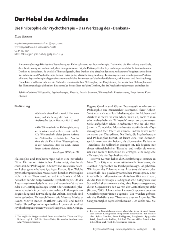 (PDF) Der Hebel des Archimedes
