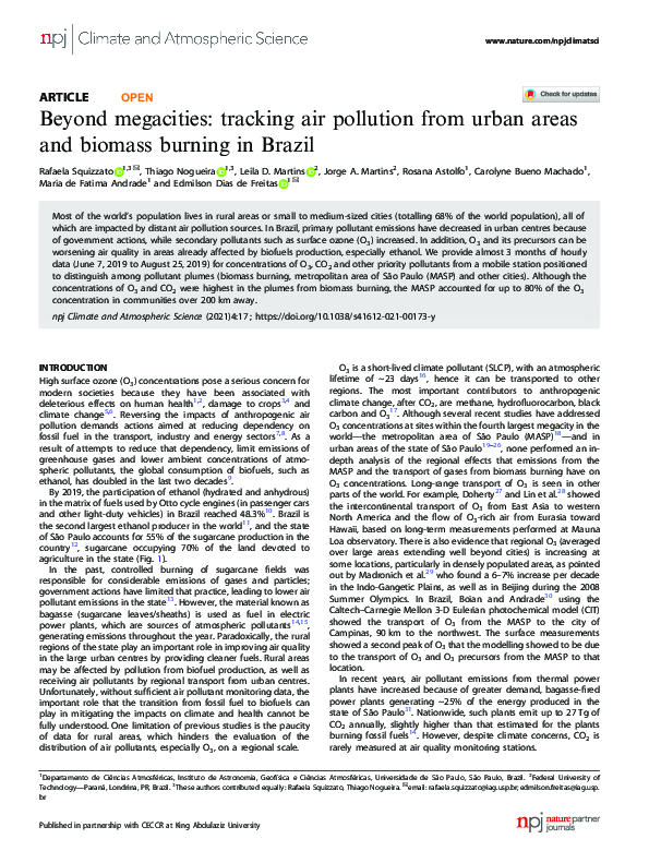 (PDF) Beyond megacities: tracking air pollution from urban areas and ...