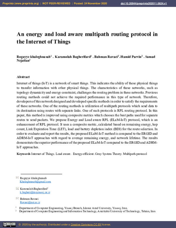 (PDF) An Energy and Load Aware Multipath Routing Protocol in the ...