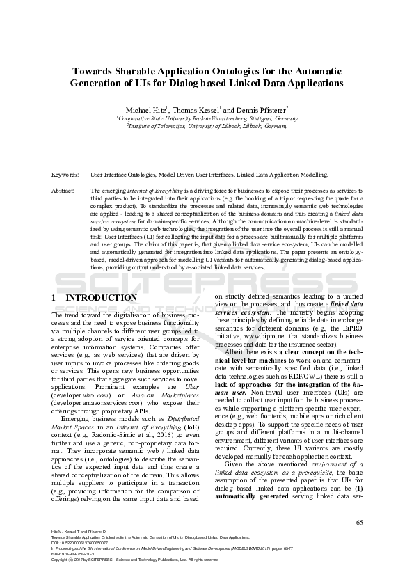 (PDF) Towards Sharable Application Ontologies for the Automatic ...