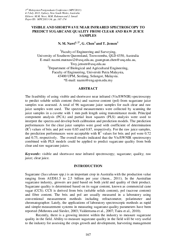 (PDF) Visible and shortwave near infrared spectroscopy to predict ...