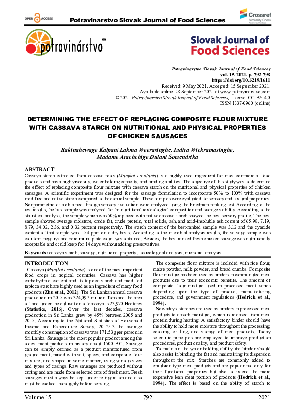 (PDF) Determining the effect of replacing composite flour mixture with ...