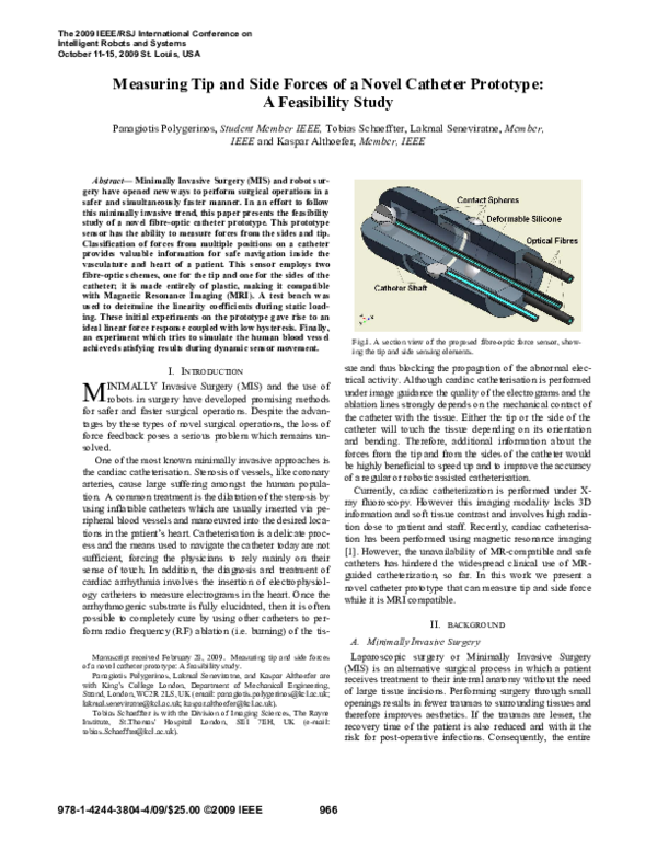 (PDF) Measuring tip and side forces of a novel catheter prototype: A ...