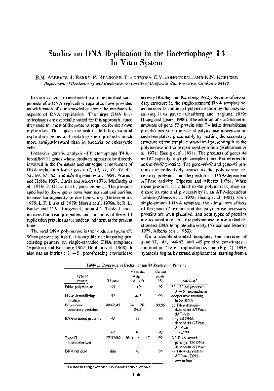 (PDF) Studies on DNA Replication in the Bacteriophage T4 a--.gif System