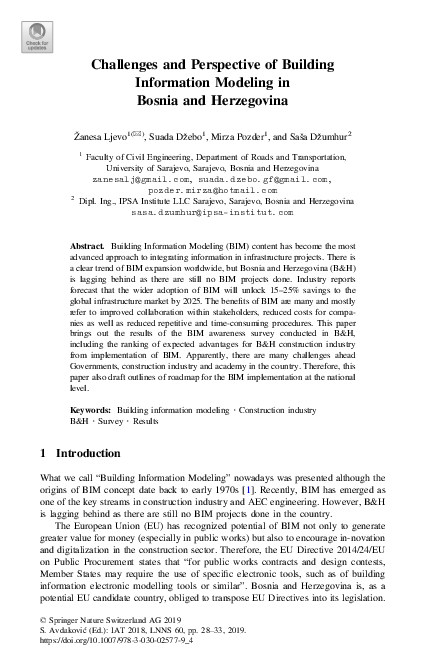 (PDF) Challenges and Perspective of Building Information Modeling in ...