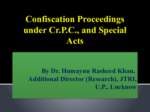 (PPT) Confiscation Proceedings