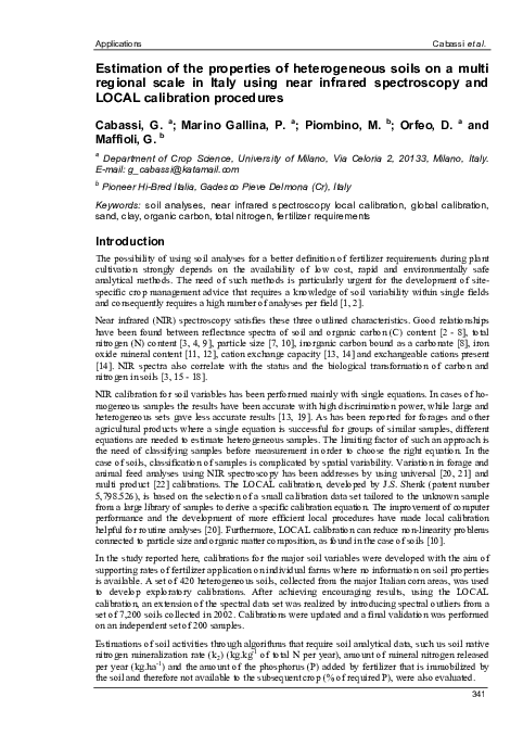 (PDF) Estimation of the properties of heterogeneous soils on a multi ...
