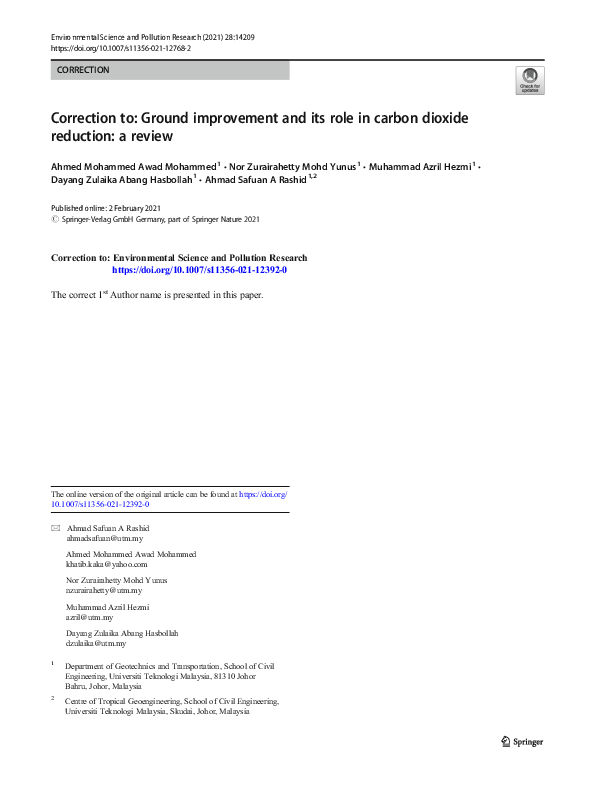 (PDF) Correction to: Ground improvement and its role in carbon dioxide ...