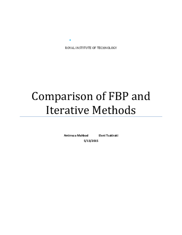 (PDF) Comparison of FBP and Iterative Methods (SPECT DATA)