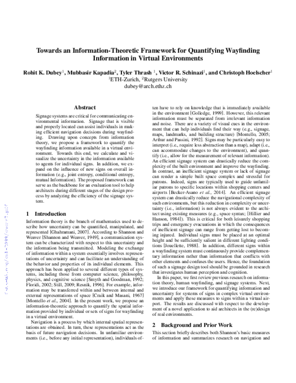 (PDF) Towards an Information-Theoretic Framework for Quantifying ...