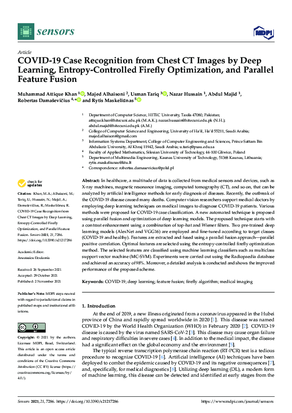 (PDF) COVID-19 Case Recognition from Chest CT Images by Deep Learning ...