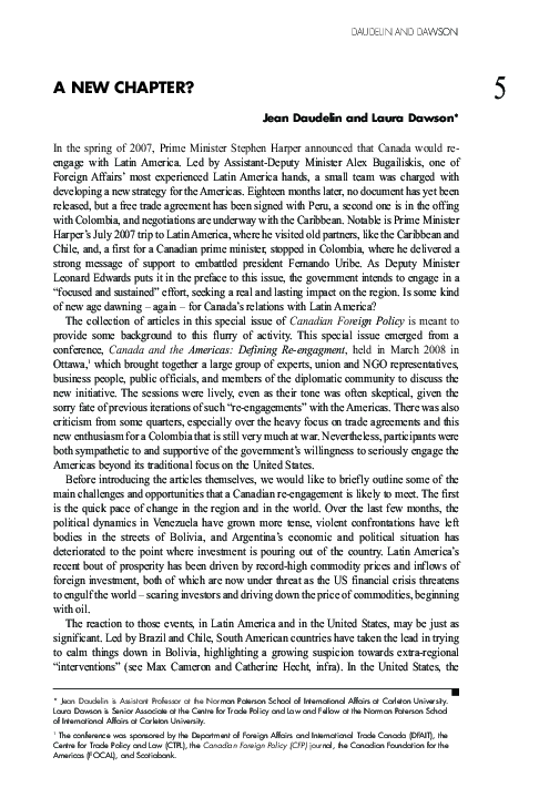 (PDF) A new chapter?