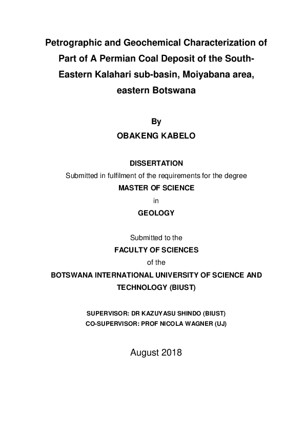  PDF Petrographic And Geochemical Characterization Of Part Of A 