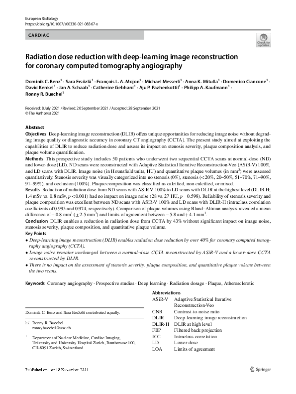 (PDF) Radiation dose reduction with deep-learning image reconstruction ...