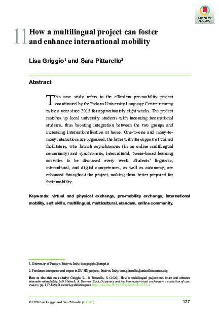 (PDF) How a multilingual project can foster and enhance international ...
