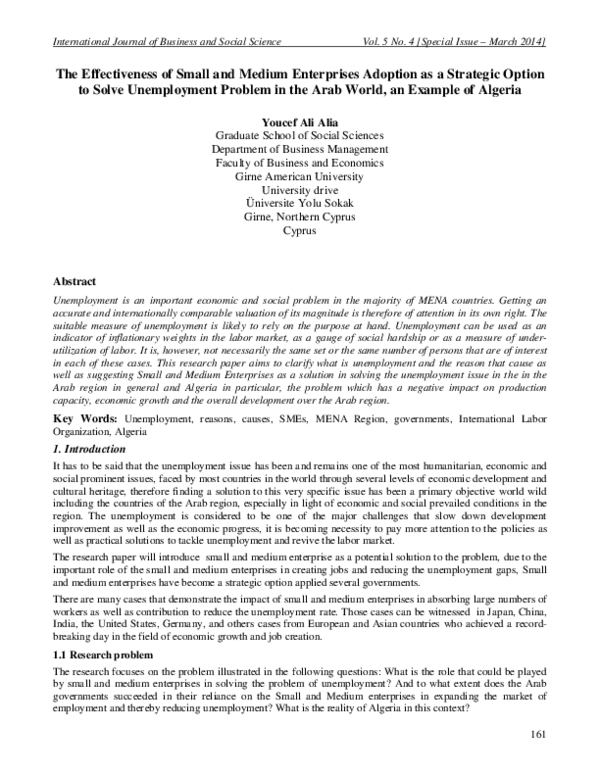 (PDF) The Effectiveness of Small and Medium Enterprises Adoption as a ...