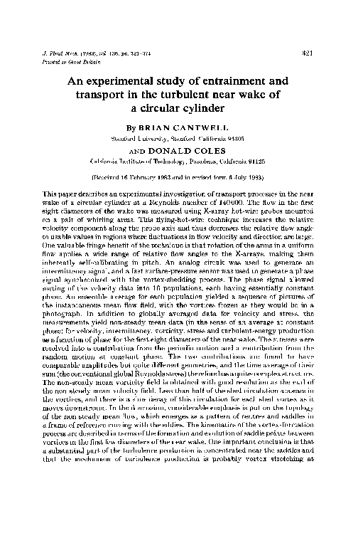 (PDF) An experimental study of entrainment and transport in the ...