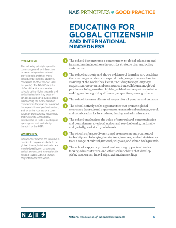 (PDF) Educating for global citizenship