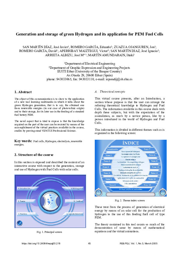 (PDF) Generation and Storage of Green Hydrogen and its Application for ...